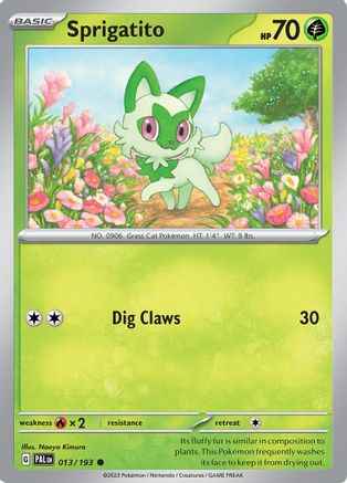 Sprigatito 013/193 - SV02 Paldea Evolved