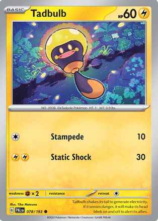 Tadbulb 078/193 - SV02 Paldea Evolved