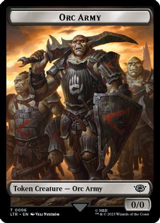 Orc Army (0006) // Orc Army (0005) Double-Sided Token (LTR-6 // 5) - The Lord of the Rings: Tales of Middle-earth