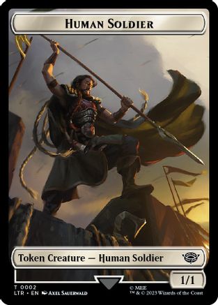 Human Soldier Token (0002) (LTR-002) - The Lord of the Rings: Tales of Middle-earth