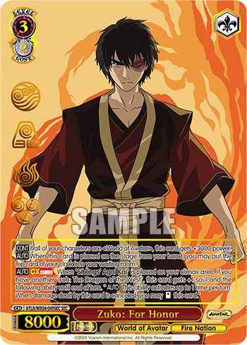 Zuko: For Honor (SEC) (ATLA/WX04-049SEC SEC) - Avatar: The Last Airbender