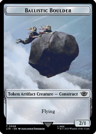 Ballistic Boulder // Food (0010) Double-Sided Token (LTR-8 // 10) - The Lord of the Rings: Tales of Middle-earth