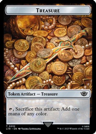 Treasure // Food (0009) Double-Sided Token (LTR-12 // 9) - The Lord of the Rings: Tales of Middle-earth Foil