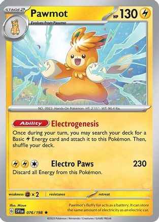 Pawmot (Line Holo) 076/198 - Miscellaneous Cards & Products Holofoil