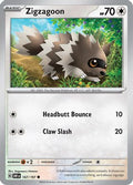 Zigzagoon 167/197 - SV03 Obsidian Flames Reverse Holofoil