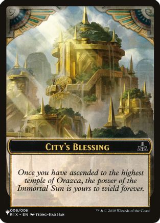 City's Blessing // The Monarch Double-sided Token (LIST-6 // 14) - The List Reprints