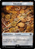 Treasure // Food (0023) Double-Sided Token (Surge Foil) (LTR-25 // 23) - The Lord of the Rings: Tales of Middle-earth Foil