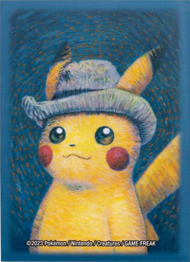 Pokémon Card Sleeve -  Pikachu Inspired by Self-Portrait with Grey Felt Hat (Single Sleeve)