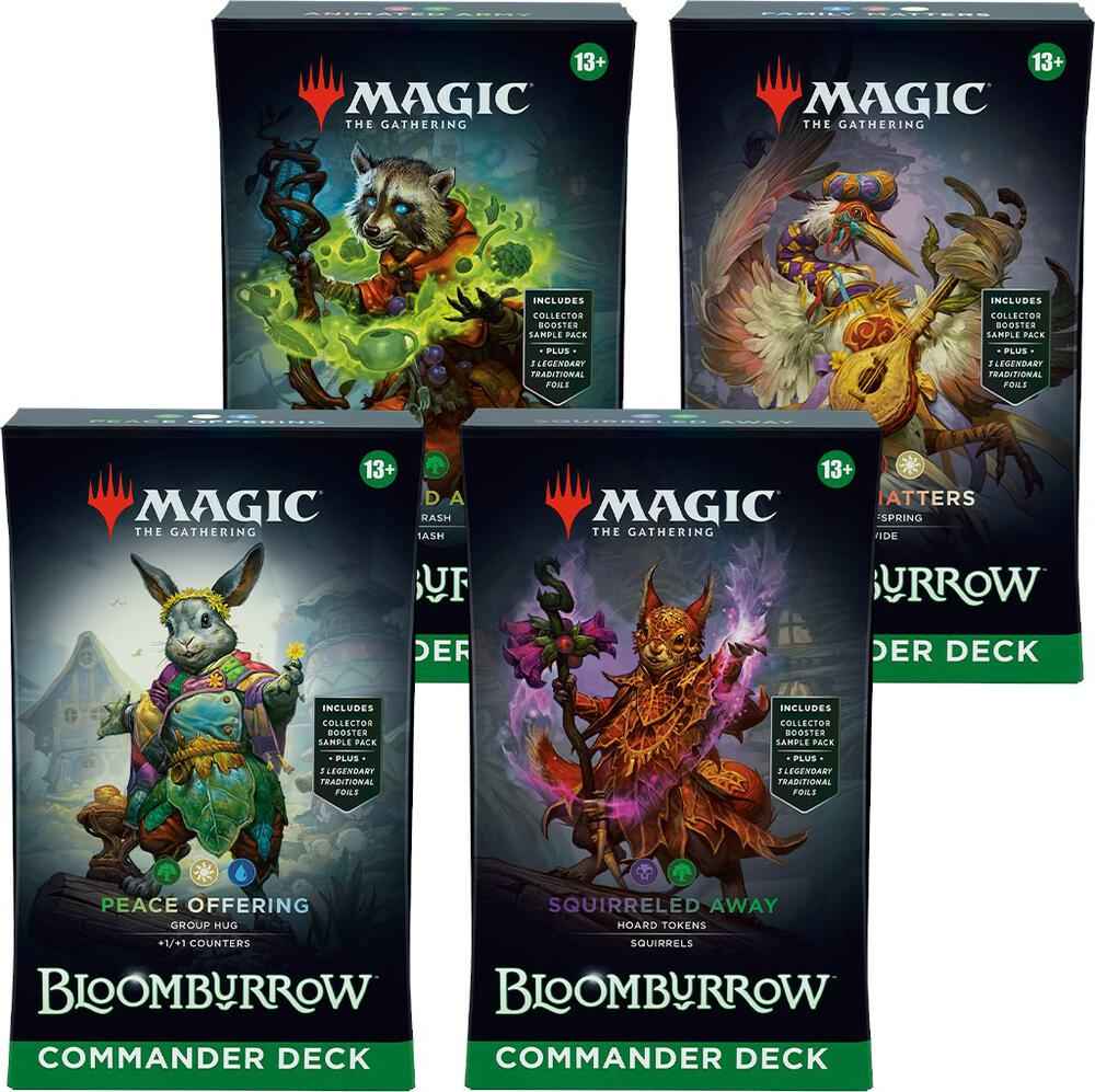Bloomburrow Commander Deck Display - Sealed case of all 4 decks