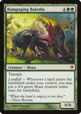 Rampaging Baloths (Zendikar) (OVER-178) - Oversize Cards