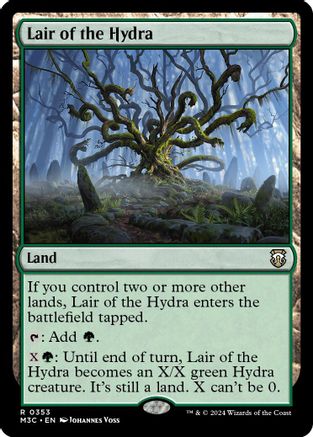 Lair of the Hydra (Ripple Foil) (M3C-353) - Modern Horizons 3 Commander Foil