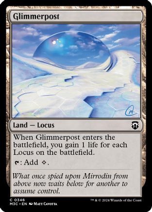 Glimmerpost (Ripple Foil) (M3C-346) - Modern Horizons 3 Commander Foil