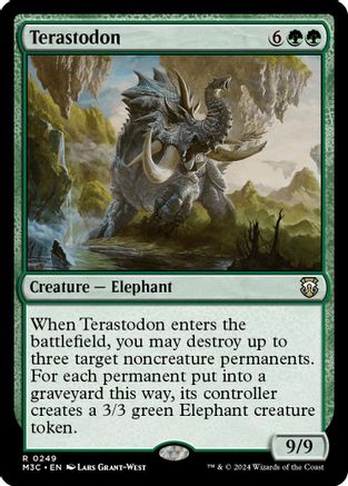 Terastodon (Ripple Foil) (M3C-249) - Modern Horizons 3 Commander Foil