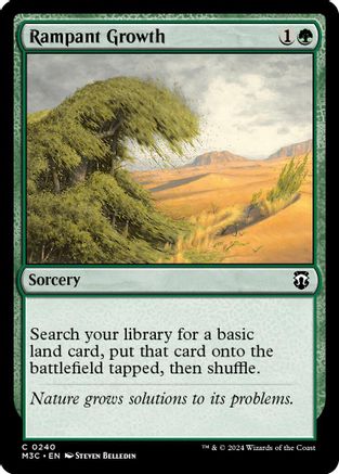 Rampant Growth (Ripple Foil) (M3C-240) - Modern Horizons 3 Commander Foil