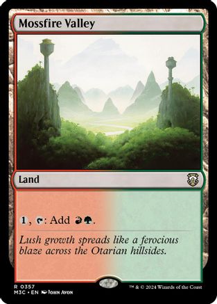 Mossfire Valley (Ripple Foil) (M3C-357) - Modern Horizons 3 Commander Foil