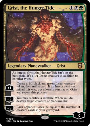 Grist, the Hunger Tide (Ripple Foil) (M3C-264) - Modern Horizons 3 Commander Foil
