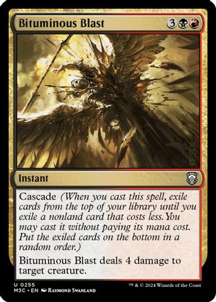Bituminous Blast (Ripple Foil) (M3C-255) - Modern Horizons 3 Commander Foil