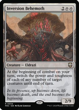 Inversion Behemoth  (Ripple Foil) (M3C-034) - Modern Horizons 3 Commander Foil