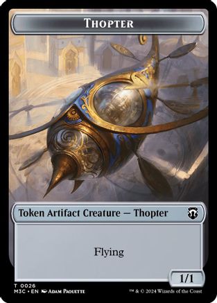 Thopter (Ripple Foil) // Copy Double-Sided Token (M3C-26 // 1) - Modern Horizons 3 Commander Foil
