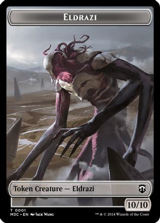 Eldrazi (Ripple Foil) // Spirit Double-Sided Token (M3C-1 // 5) - Modern Horizons 3 Commander Foil