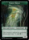Forest Dryad (Ripple Foil) // Emblem - Vivien Reid Double-Sided Token (M3C-19 // 28) - Modern Horizons 3 Commander Foil