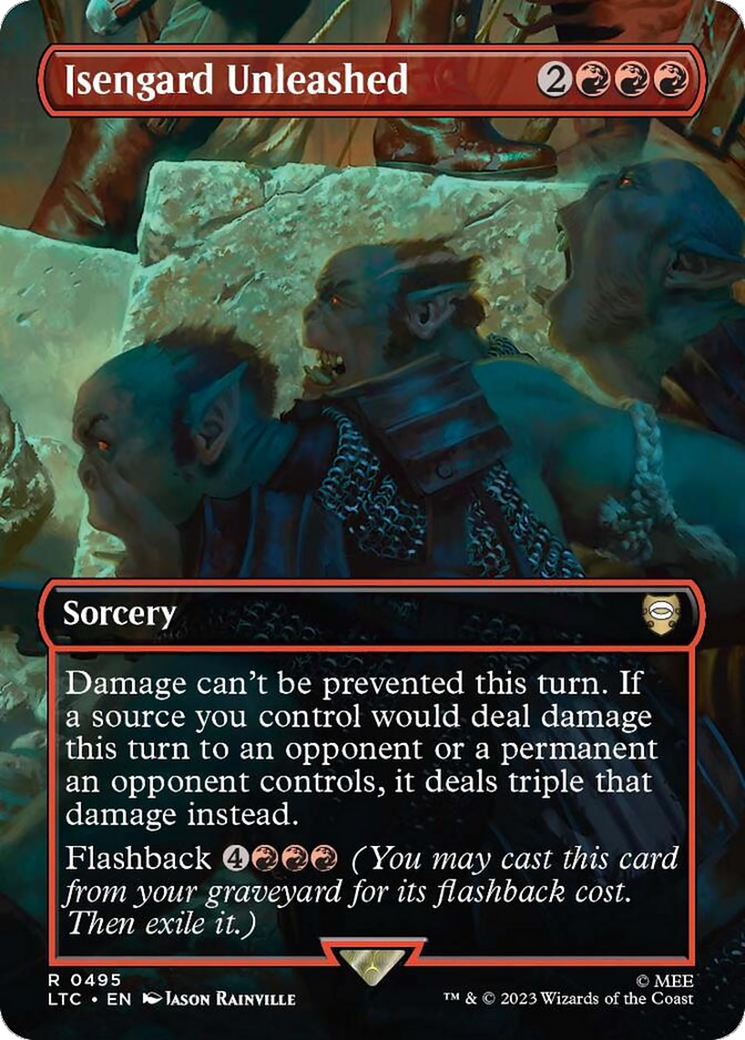 Isengard Unleashed (LTC-495) - Tales of Middle-earth Commander (Borderless) Foil