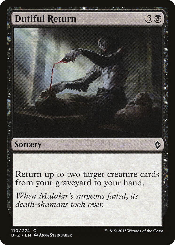 Dutiful Return (BFZ-110) - Battle for Zendikar Foil