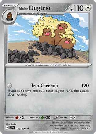Alolan Dugtrio 123/191 - SV08 Surging Sparks