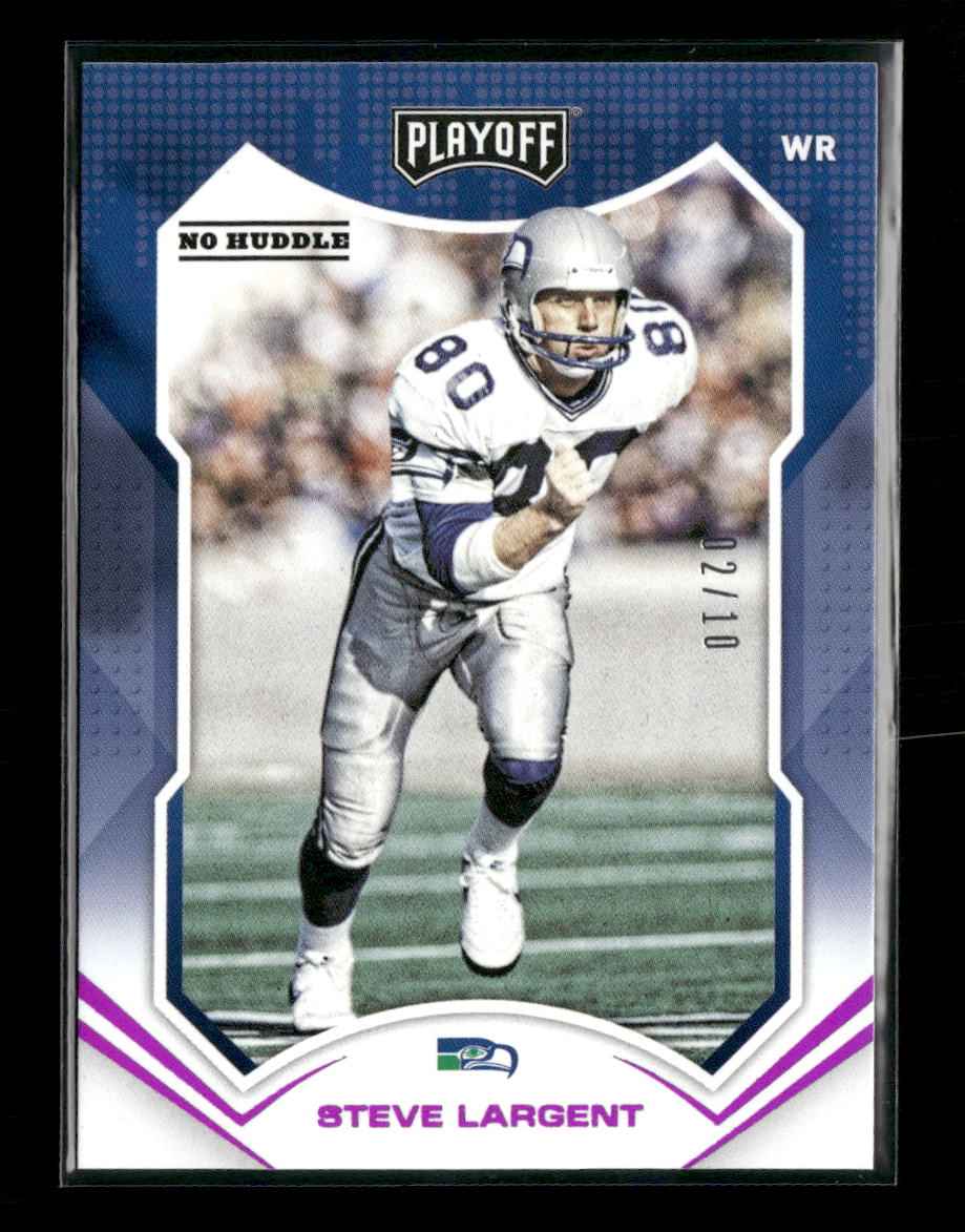 2021 Panini Playoff No Huddle Steve Largent #/10 #200