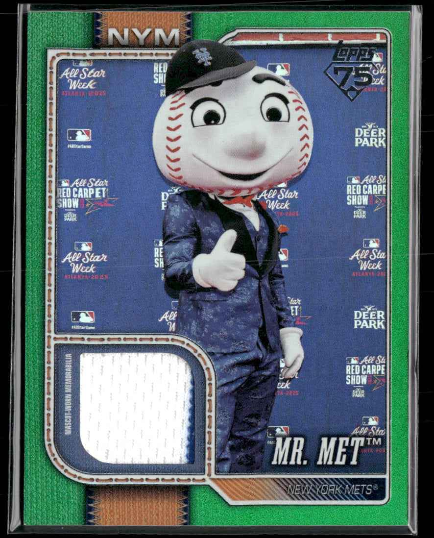 2026 Topps Mascots Green Mr. Met #/99 #M-11