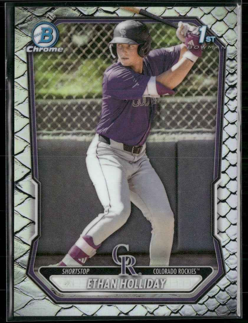 2026 Bowman Chrome Prospects Reptilian Refractor Ethan Holliday #BCP-1