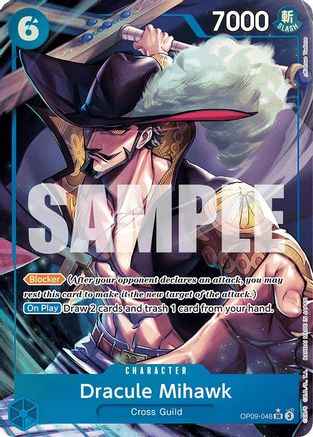Dracule Mihawk (Parallel) (OP09-048) - Emperors in the New World Foil