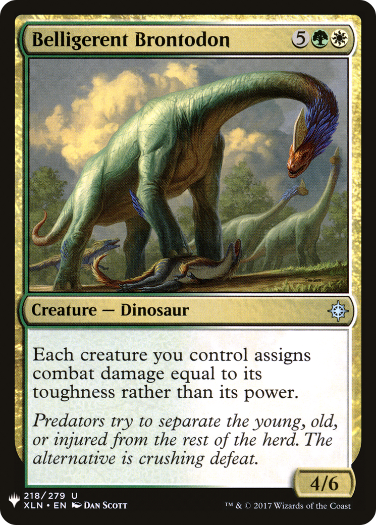 Belligerent Brontodon (LIST-218) - The List