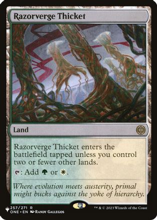 Razorverge Thicket (LIST-257/271) - The List Reprints