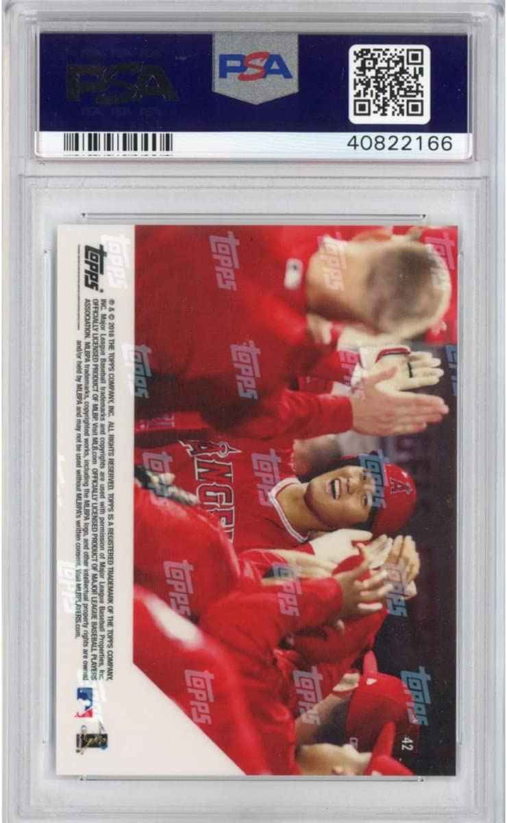 Graded 2018 Topps Now Shohei Ohtani #42 Rookie RC Baseball Card PSA 10 Gem Mint