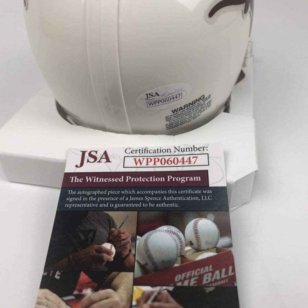 Autographed/Signed Ricky Williams HT 98 Texas Longhorns College Football Mini Helmet JSA COA