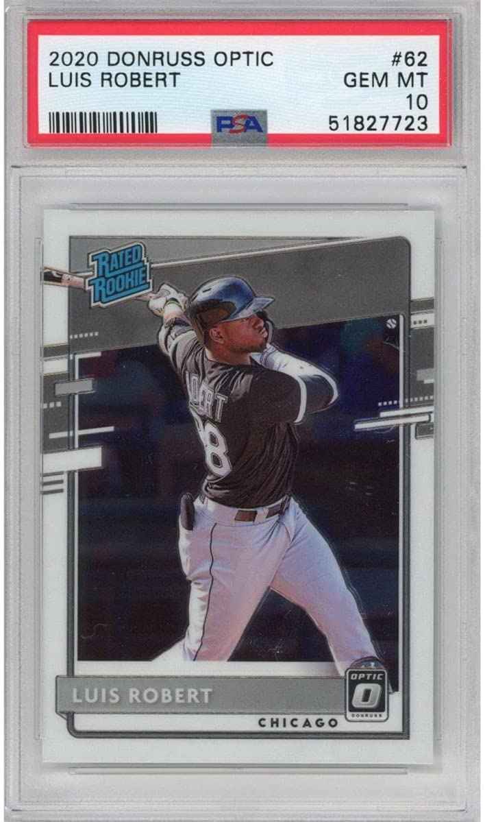 Graded 2020 Panini Donruss Optic Luis Robert #62 Rookie RC Baseball Card PSA 10 Gem Mint