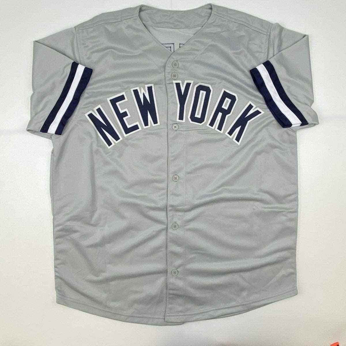 Autographed/Signed Gary Sheffield New York Grey Baseball Jersey PSA/DNA COA