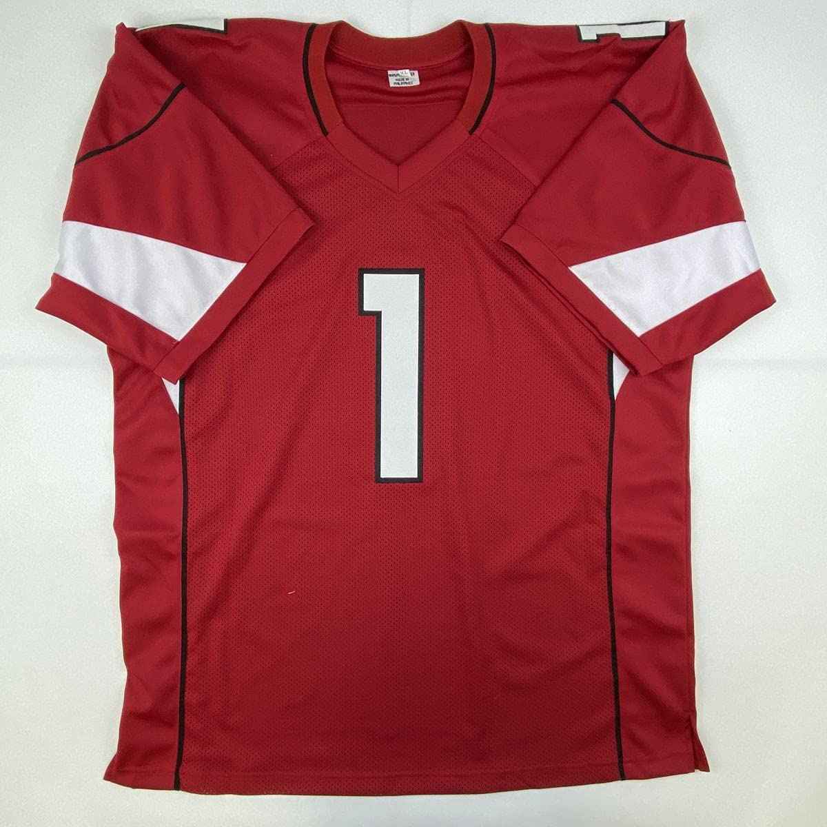 Autographed/Signed Kliff Kingsbury Head Coach Arizona Red Football Jersey JSA COA