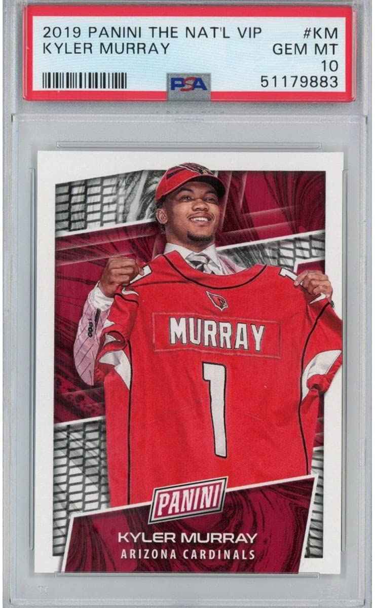Graded 2019 Panini The National VIP Kyler Murray #KM Rookie RC Football Card PSA 10 Gem Mint