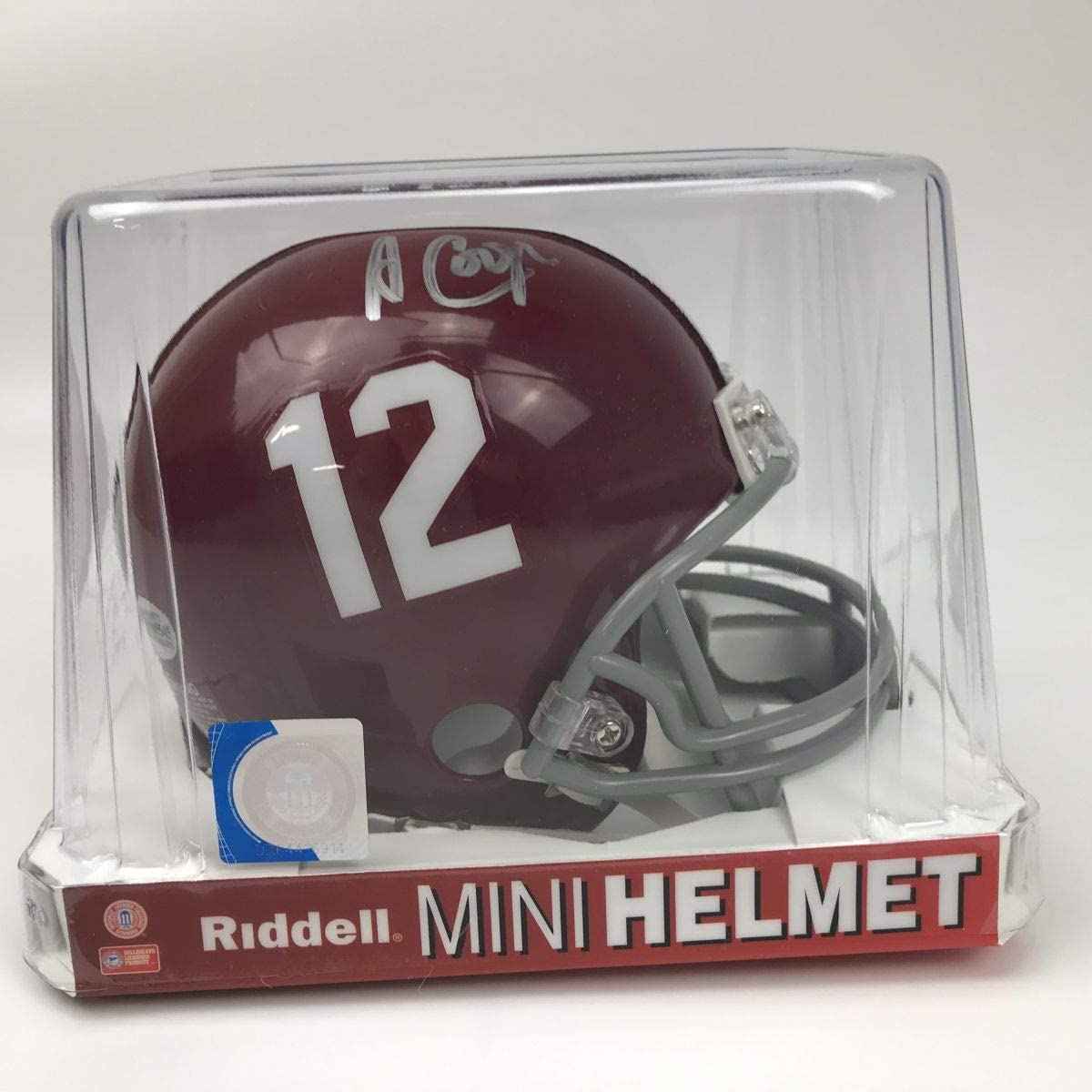 Autographed/Signed Amari Cooper Alabama Crimson Tide Mini College Football Helmet Beckett BAS COA Holo Only