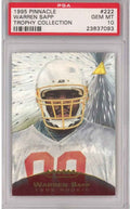 Graded 1995 Pinnacle Warren Sapp #222 Trophy Collection Rookie RC Auto Football Card PSA 10 Gem Mint