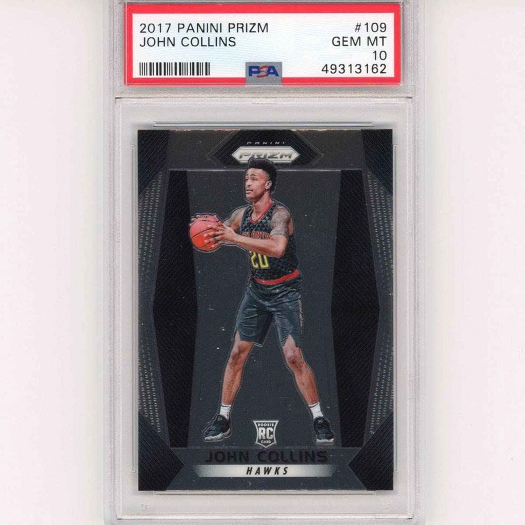 Graded 2017-18 Panini Prizm John Collins #109 Rookie RC Basketball Card PSA 10 Gem Mint
