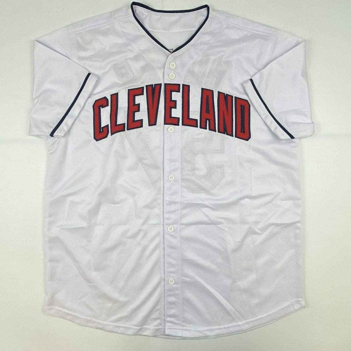 Autographed/Signed Shane Bieber Cleveland White Baseball Jersey JSA COA