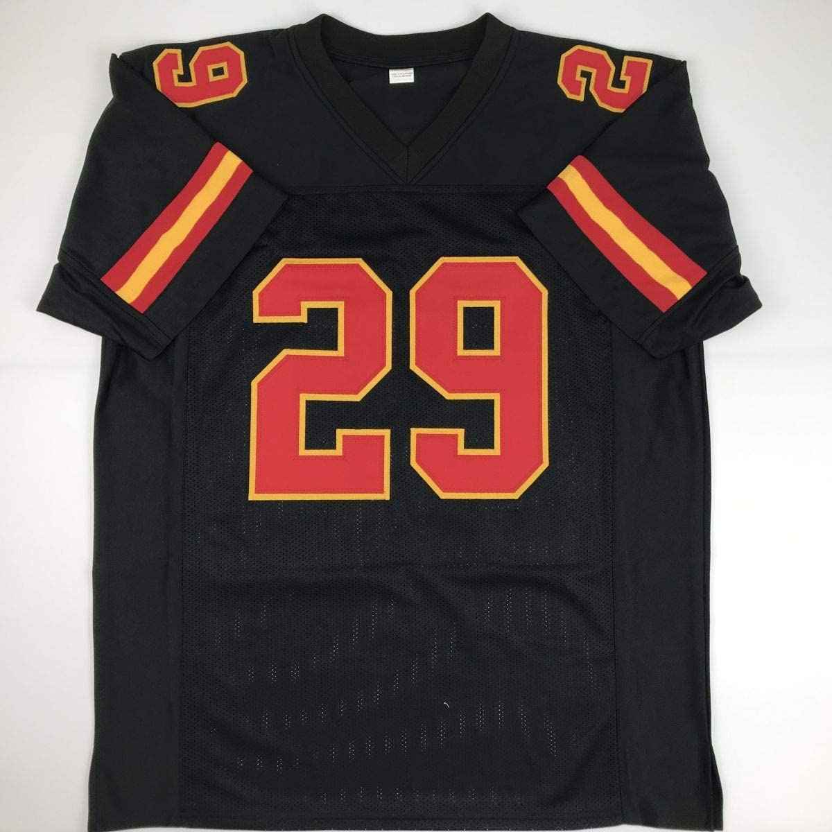 Autographed/Signed Eric Berry Kansas City Black Football Jersey PSA/DNA COA