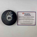 Autographed/Signed Claude Giroux Philadelphia Flyers Logo Hockey Puck Fanatics COA