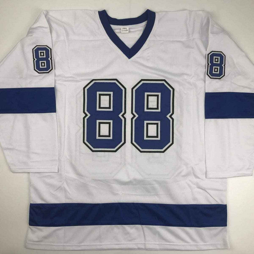 Autographed/Signed Andrei Vasilevskiy Tampa Bay White Hockey Jersey PSA/DNA COA