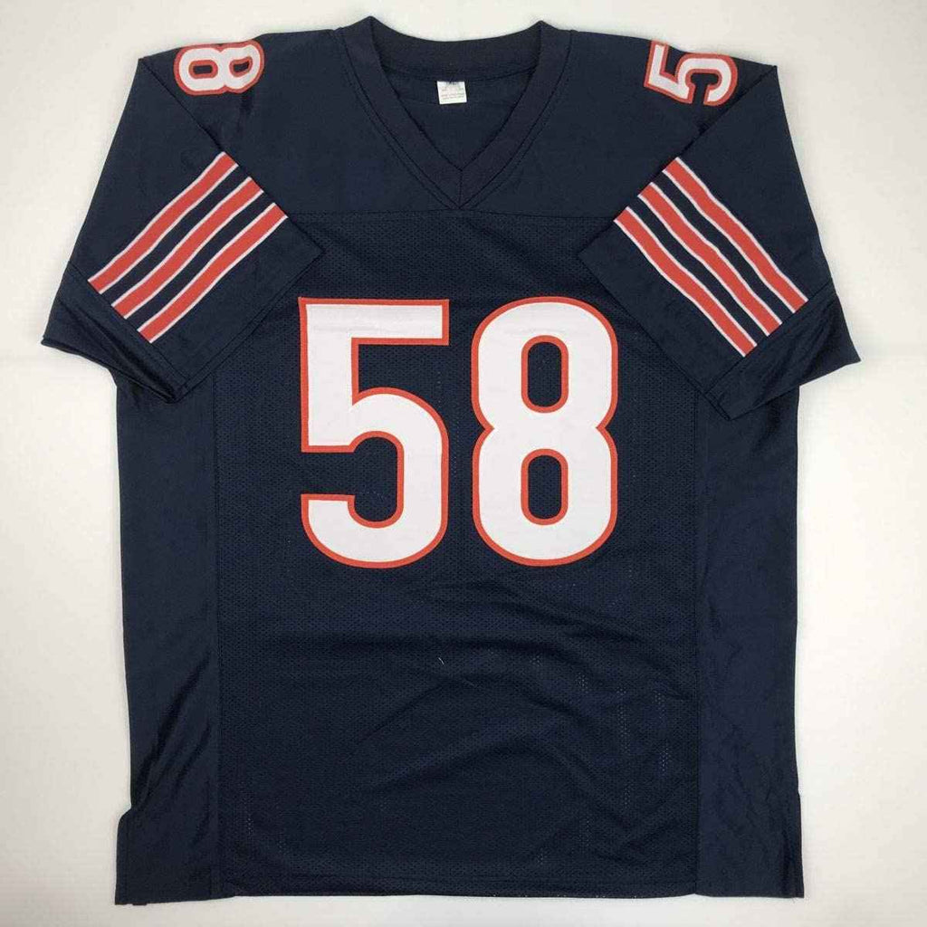 Autographed/Signed Roquan Smith Chicago Blue Football Jersey JSA COA