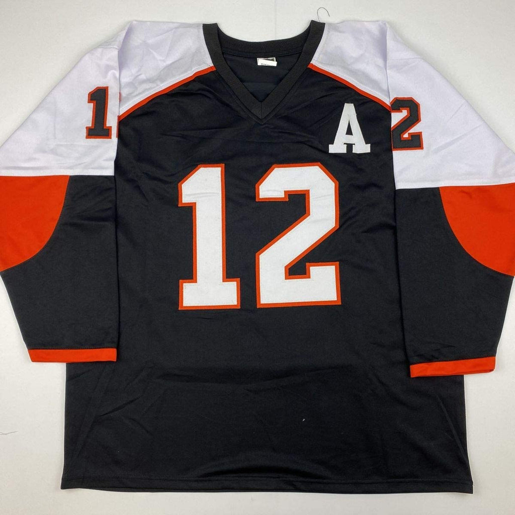 Autographed/Signed Simon Gagne Philadelphia Black Hockey Jersey JSA COA