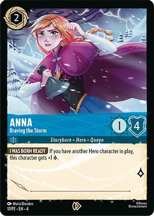 Anna - Braving the Storm (17/P2) - Disney Lorcana Promo Cards